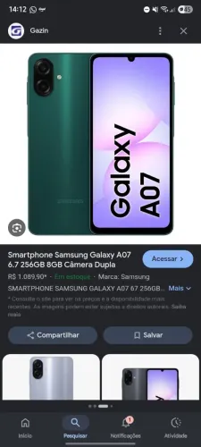 Celular a07