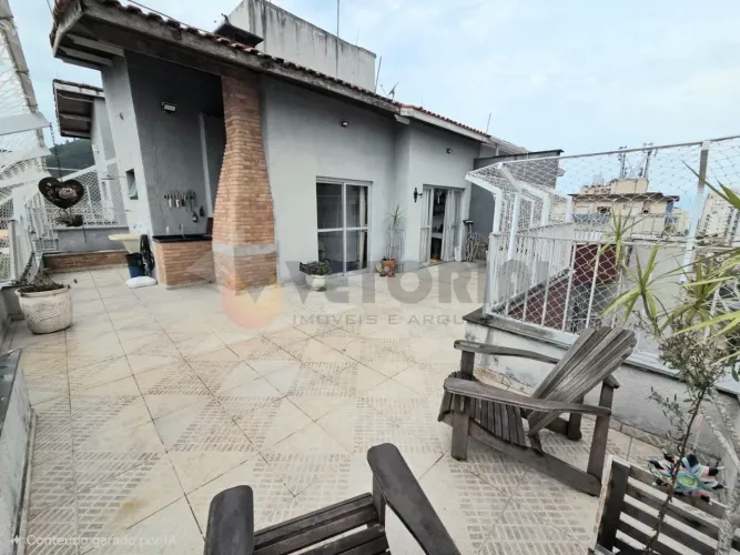 Cobertura com 3 dormitórios à venda, 165 m² por R$ 830.000,00 - Martim de Sá - Caraguatatu