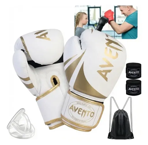 kit luva de boxe / muay thai Avento 14oz