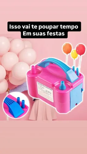 Inflador de balões elétrico para festas.