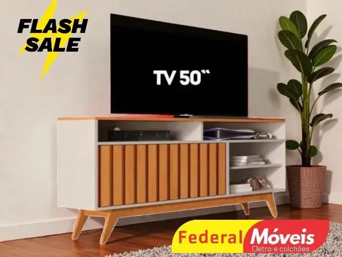 Rack de TV ripado Off White NOS CHAME NO WHATSAPP