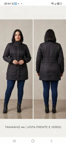Casaco feminino preto tamanho 44 da marca Alpelo