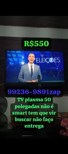 LG 50 polegadas não é smart funcionando OK somente com marca de uso tem que vir buscar