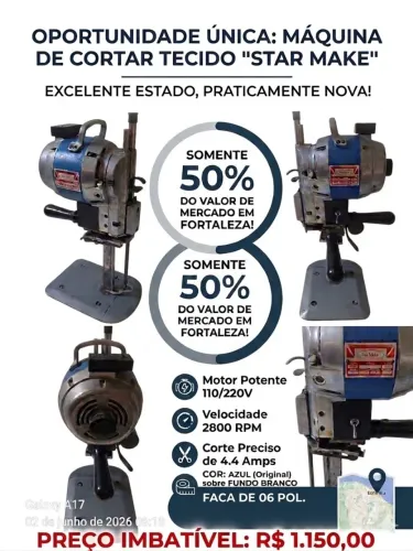 VENDO MÁQUINA DE CORTE TIPO FACA 6".