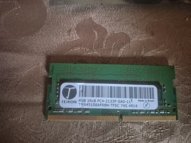 Memória RAM ddr4 4gb. 2133 mhz