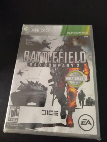 Battlefield Bad Company 2 Xbox 360 mídia física original lacrado