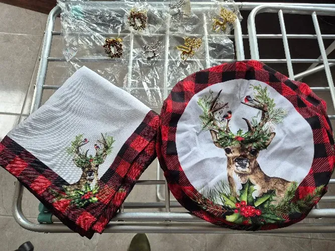 Decoraçoes de mesa natalina, 6 pessoas