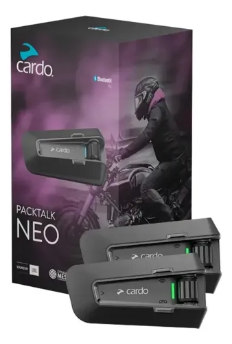 Cardo Packtalk Neo Unitário - Com DMC 2ª Gen, Som JBL HD, Bluetooth 5.2 e 100% Impermeáve
