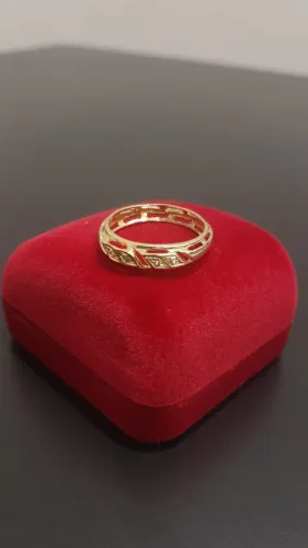ANEL FLORATA DE OURO 18K 2,85G ARO 18
