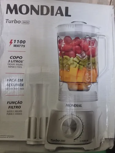 Liquidificador mondial 1100w.branco.