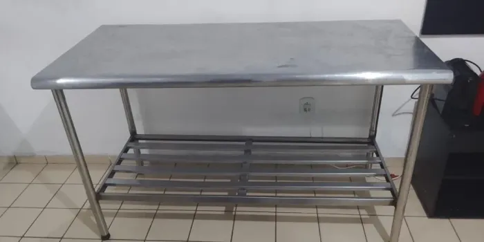 Mesa De Aço Inox 2,5M