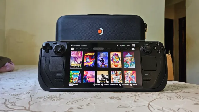 Steam Deck OLED 512gb + 1tb MicroSD Lexar + Gripcase + Dock