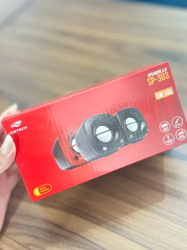 CAIXA DE SOM SPEAKER 2.0 6W SP-303BK