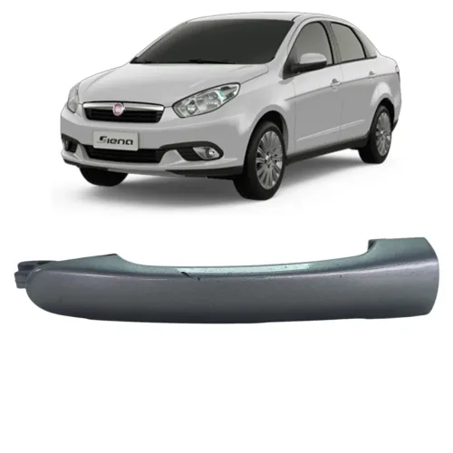 Maçaneta Externa Diant. Direita Fiat Grand Siena 2012 2014 Cinza Dianteira