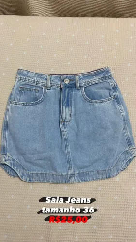Saia jeans tamanho 36