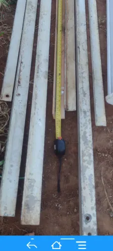 Canaletas grossa ferro 2.40 e 2.80 são 7 barras 