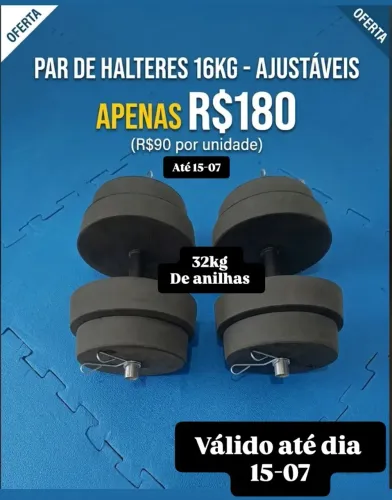 32kg de anilhas 