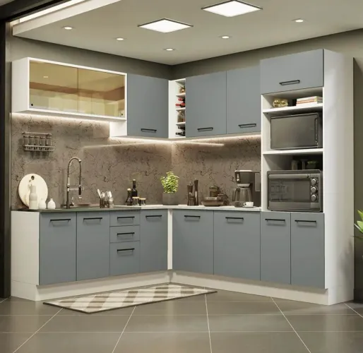 Armário modulado cozinha e lavanderia 