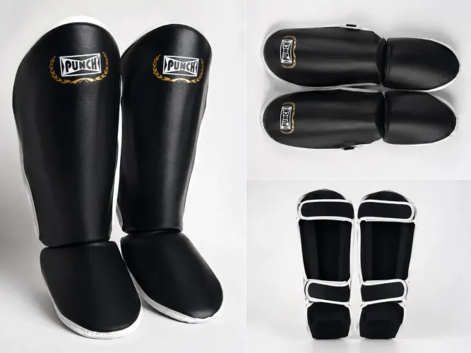 Protetor de Canela Punch com Pé - Muay Thai / Kickboxing - NOVO