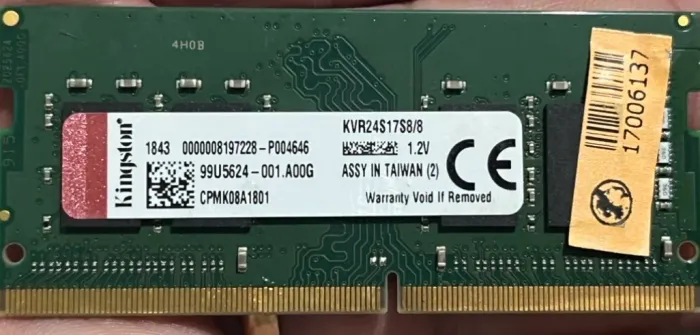 Memória ram Kingston DDR4 8GB 2400 MHz notebook e Mini pc 