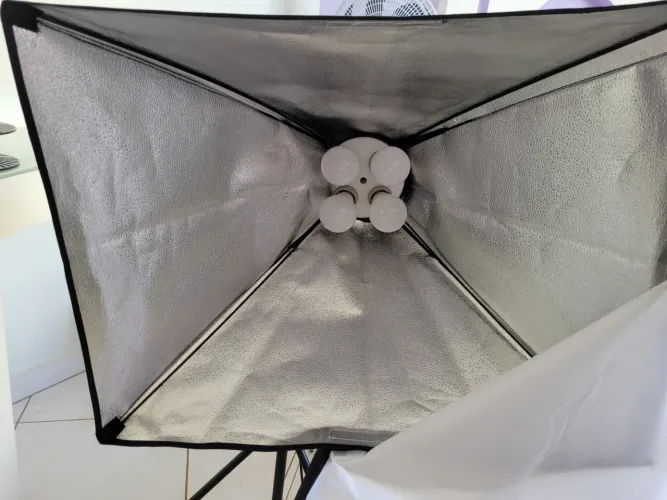 Luminária para vídeo.