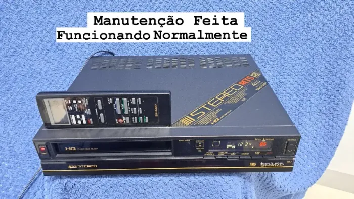 Video Cassete SHARP Estéreo Com Controle Remoto - VC-799b - RARÍSSIMO