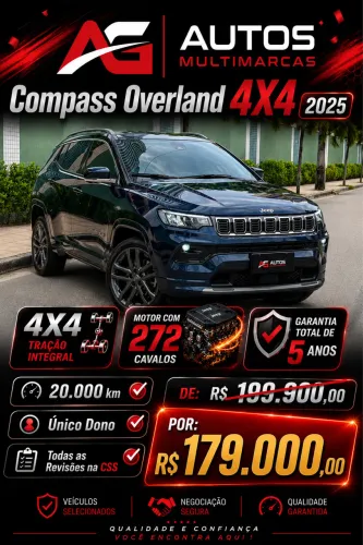 Jeep Compass Over. Hurric 2.0 4X4 TB 16V Aut. 2025