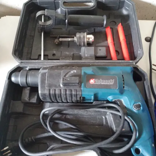 Furadeira Rotativa 1000w nk-2008bs e kit chave L soquetes de boca 