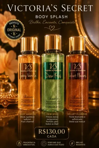 Perfume Victoria Secrets com brilho