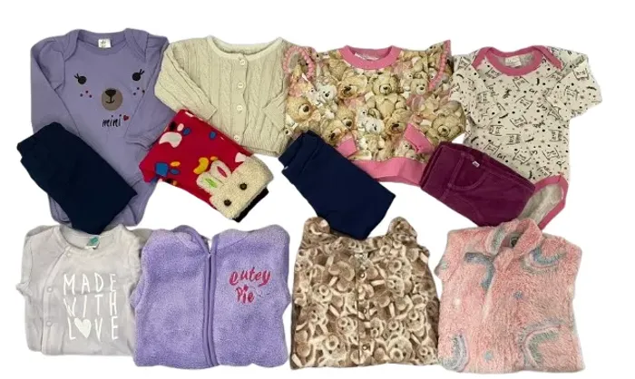 LOTE ROUPAS BEBÊ MENINA RN E P | SUPER FOFO + ECONOMIA | SEMINOVO + BRINDE