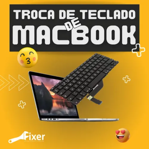 Troca de teclado para Macbook Air e Pro (Garantia de 1 ano)