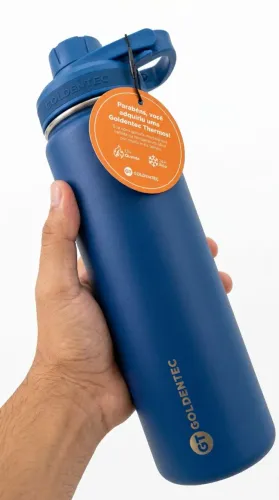 Garrafa Térmica Azul 750ml - 1ANO DE GARANTIA