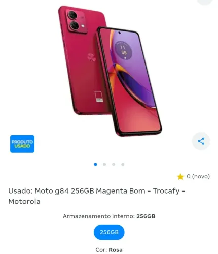 Smartphone moto g 84 256 gb