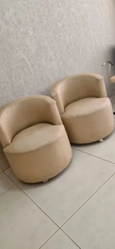 Conjunto para salão de beleza, lavatório e cadeiras
