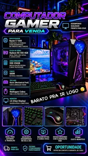 Computador gamer completo