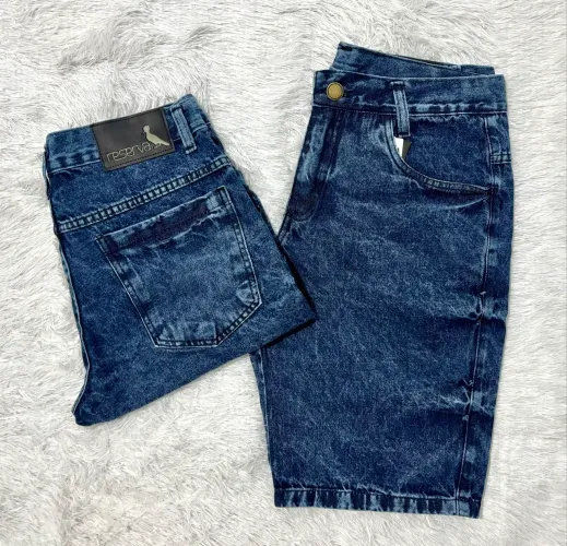 Bermuda 100% Jeans Masculina