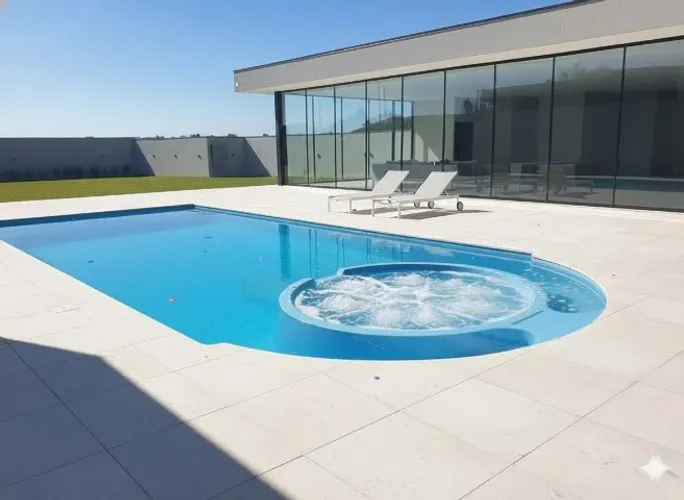 Piscina em fibra
