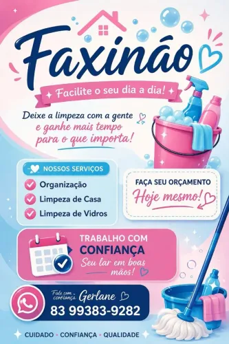 Faxineira em João Pessoa PB