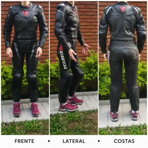 Macacão Dainese Avro Lady Feminino 2 Peças Tam. 42