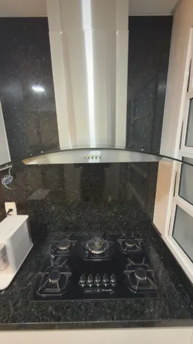 Coifa de Parede Cadence Inox/Vidro + Cooktop Mueller 5 Bocas