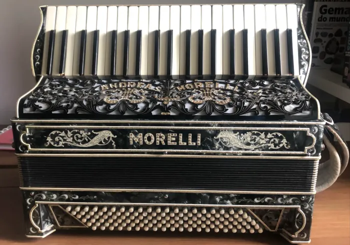 Sanfona Acordeon Morelli Anos 30