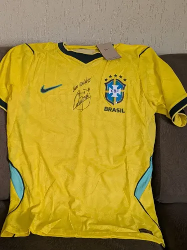 CAMISETA SELEÇÃO COPA 2026 ASSINADA NEYMAR ORIGINAL