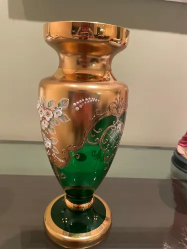Vaso em legítimo cristal da Boêmia (produzido na República Tcheca)