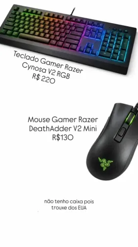 Combo Gamer Razer Teclado + Mouse