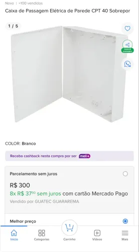 Caixa de passagem Tigre CPT40
