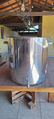 Panela cervejeira 125 litros com resistência
