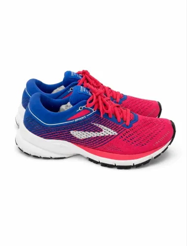 tênis brooks feminino pink e azul 35