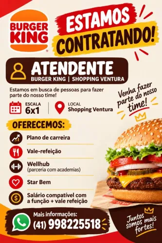Vaga para atendente