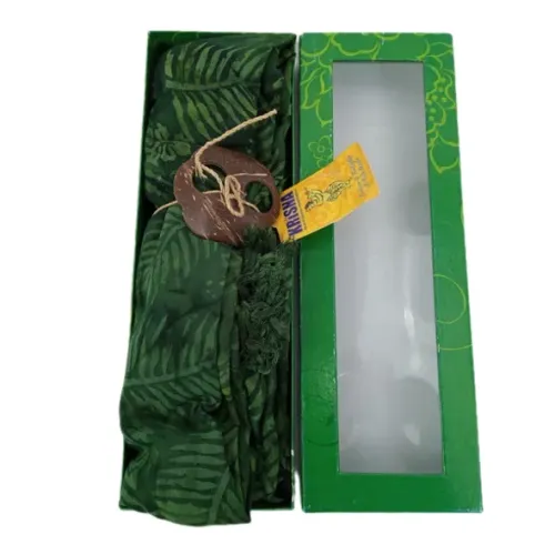 CANGA DE PRAIA VERDE ESTAMPA TROPICAL 1,10M x 1,45M COM FIVELA DE COCO - USADO