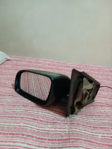 Retrovisor esquerdo preto, polo 2005, com espelho 